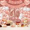 40th Birthday Decorations – Rose Gold Balloons Set for Party and Celebration